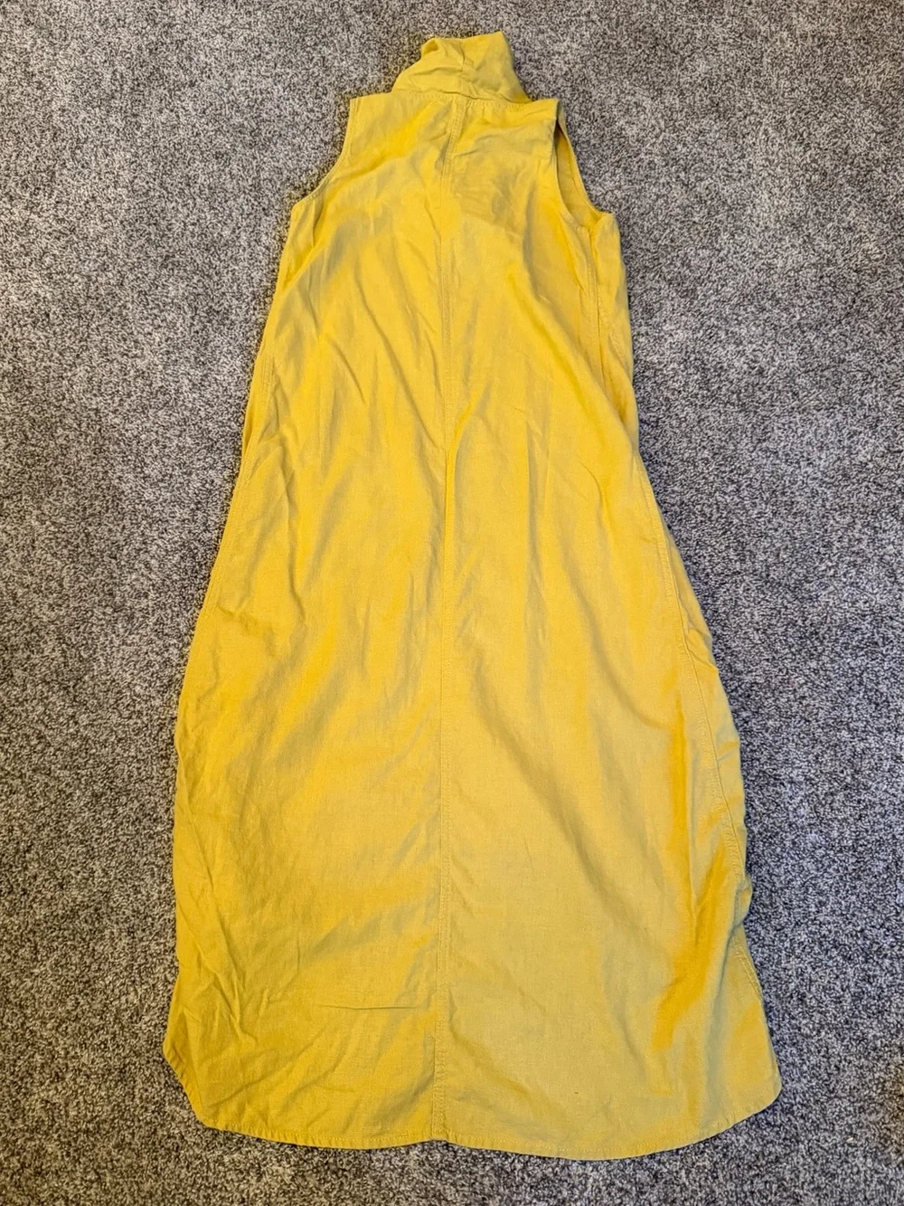 For Cynthia Women’s Linen Sleeveless Cowl Neck Midi Dress Sz S Lagenlook Cocoon - Picture 8 of 10